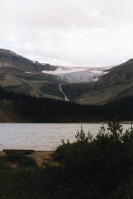 Bow Lake et Crowfoot Glacier