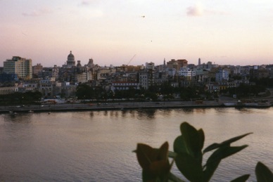 coucher de soleil sur la Havane