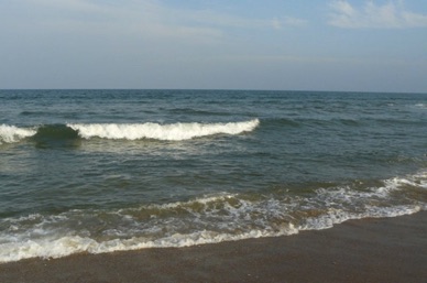 plage de l'hôtel sur le Golfe du Bengale