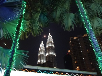 les Tours Petronas de nuit