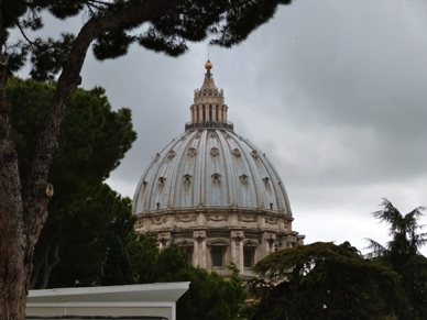 Nous voici arrivés au Vatican pour la visite des musées ...
