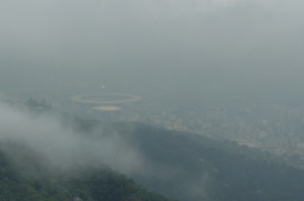 le stade Macarena vu depuis le Corcovado