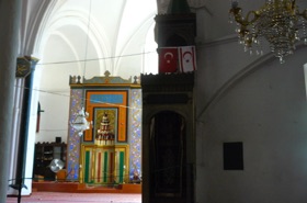 le mihrab am&eacute;nag&eacute; dans la chapelle d&eacute;di&eacute;e &agrave; la Vierge
