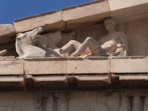 une partie du fronton du Parth&eacute;non