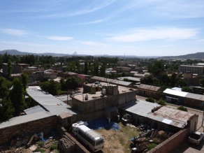 ETHIOPIE : Axum
H&ocirc;tel Sabean
vue depuis ma fen&ecirc;tre