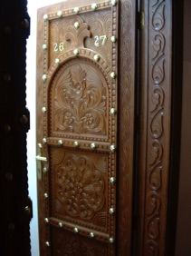 la porte de notre chambre d'h&ocirc;tel !