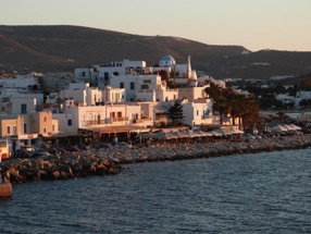 au coucher du soleil en revenant de Santorin &agrave; Ath&egrave;nes !
