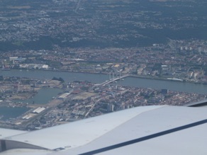D&eacute;part de Bordeaux : vue sur le nouveau pont Chaban Delmas