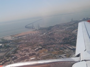 derni&egrave;re vue sur LISBONNE ...