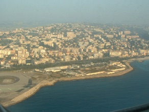 NICE :
vue d'avion en 2003 ...
