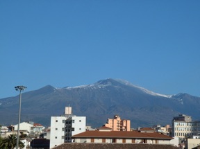 l'Etna vu depuis notre h&ocirc;tel