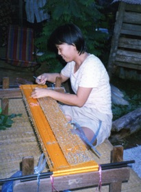 tissage de la soie