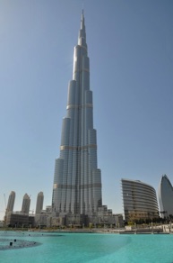 DUBAI : Burj Khalifa
la plus haute tour du monde actuellement (828 m)