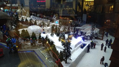 la piste de ski de Mall of the Emirates