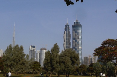 avec au loin Burj Khalifa