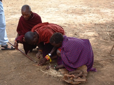 technique d'allumage du feu