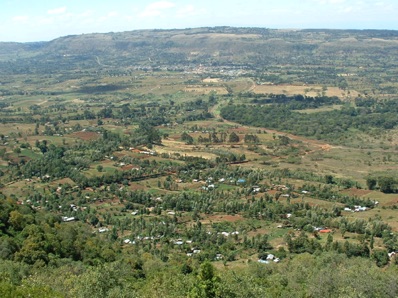 partie k&eacute;nyane de la tr&egrave;s longue faille qui disloqua le continent