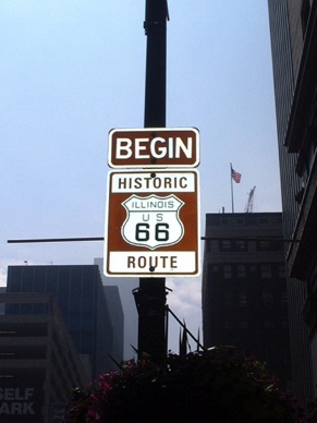 Point de d&eacute;part de la route mythique &agrave; CHICAGO