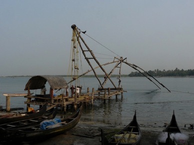 COCHIN : p&ecirc;che au filet chinois