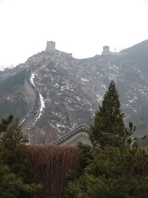 la Grande Muraille apr&egrave;s la neige !!