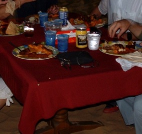 2006 : DUBAI
repas dans le d&eacute;sert