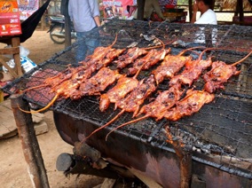 2014 : CAMBODGE
rats sur le grill ....