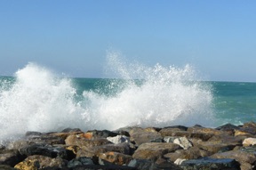 l'eau du Golfe est d&eacute;mont&eacute;e