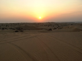 arr&ecirc;t pour assister au coucher de soleil