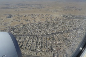 arriv&eacute;e sur la capitale Doha