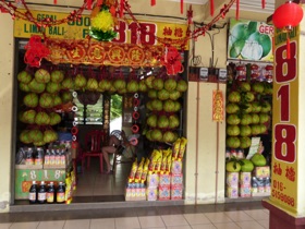 Magasin de vente de pomelos