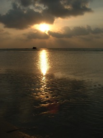 le coucher du soleil