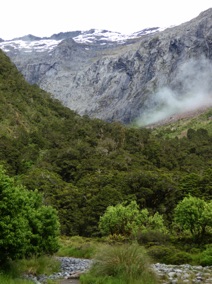 Milford Road : 118 kms mais pr&eacute;voir plus de 2H 
pour faire des arr&ecirc;ts
