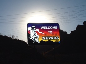 Arriv&eacute;e au Nevada