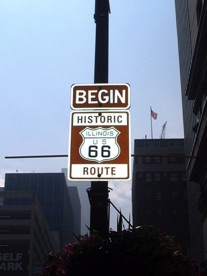 Point de d&eacute;part de la route mythique &agrave; CHICAGO