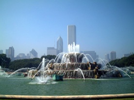 Buckingham Fountain dans Grant Park