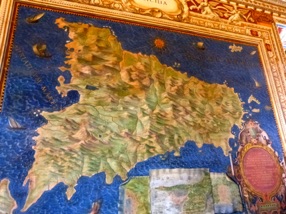 cartes g&eacute;ographies des r&eacute;gions d'Italie : ici la Sicile