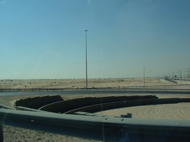 rond point en cours d'am&eacute;nagement