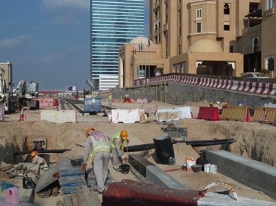 construction du tramway par Alstom