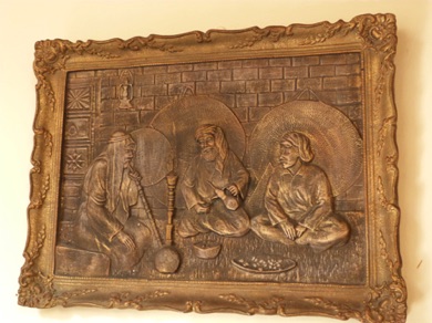 joli tableau regroupant les activit&eacute;s : chicha, th&eacute;, dattes