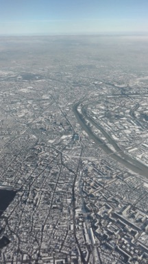 D&eacute;part via Marseille puis Paris sous la neige